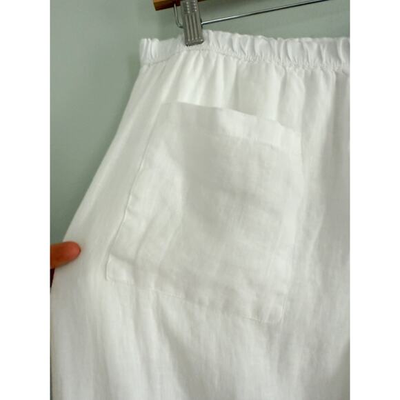 J. Crew | NWT | Tall Stratus pant in linen in White | Sz TM - Picture 7 of 10